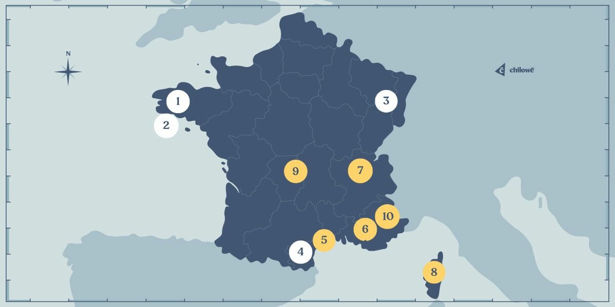 10 endroits en France pour voyager autour du monde