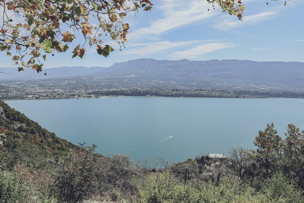 itinéraire vélo lac du Bourget