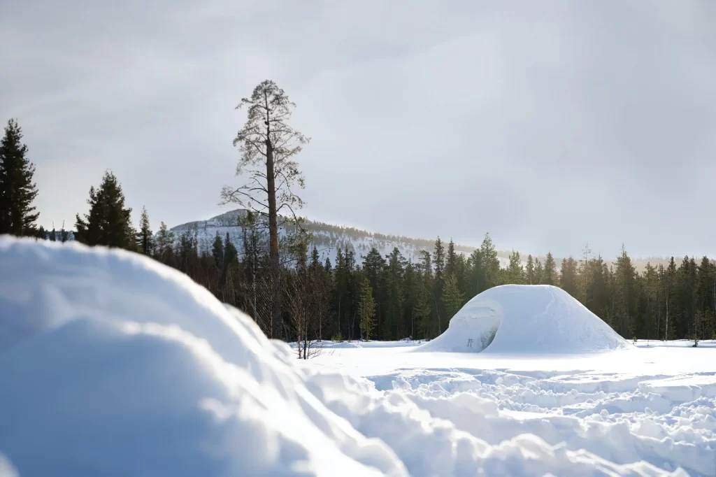 Construire un igloo, c'est tout un art.