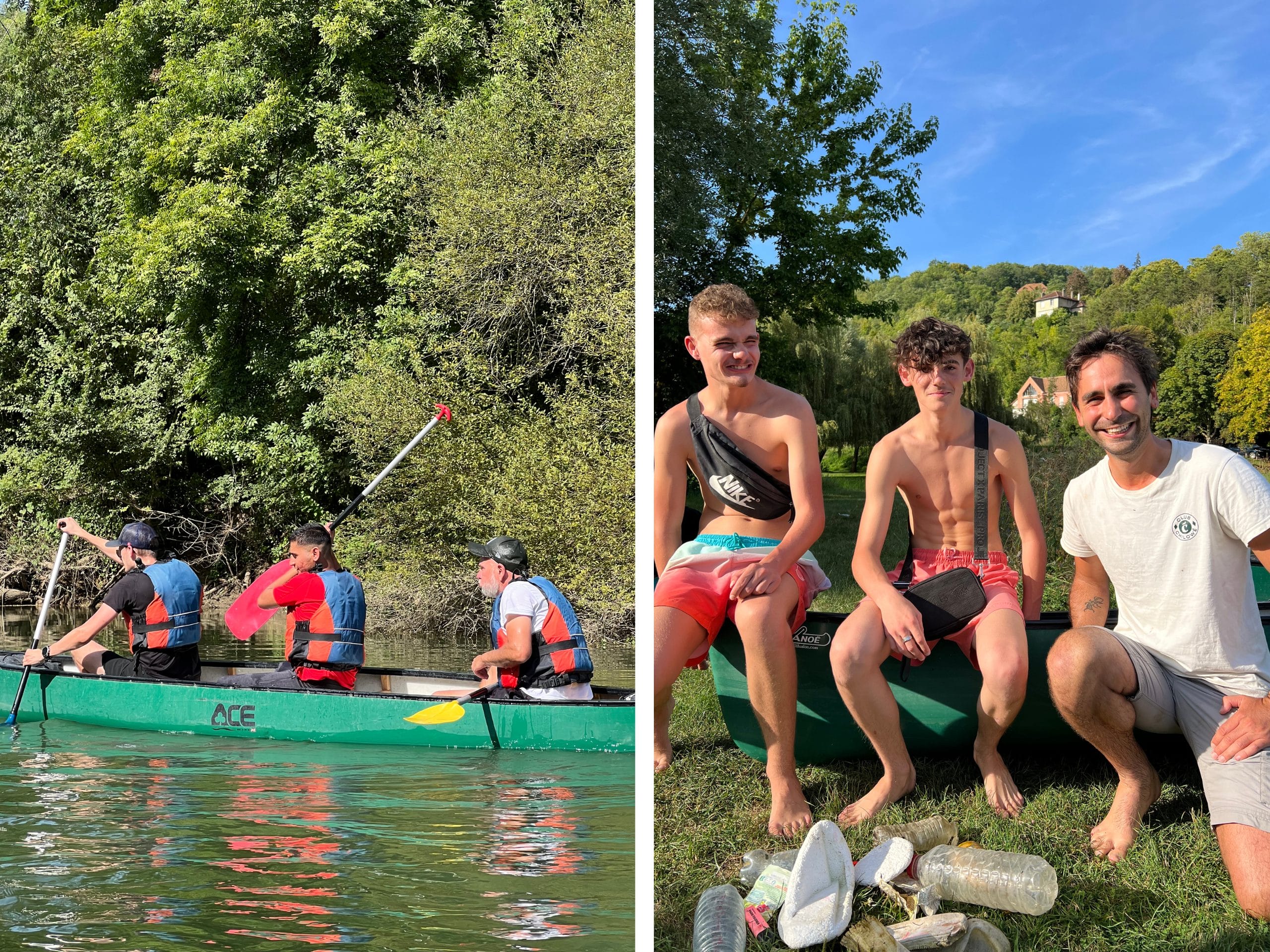 Les jeunes du CAFIC en canoë