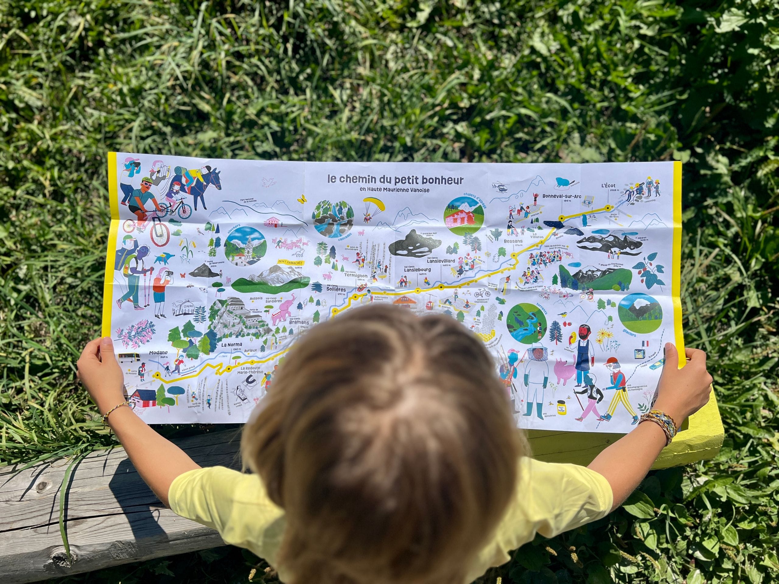 Carte du chemin du Petit Bonheur