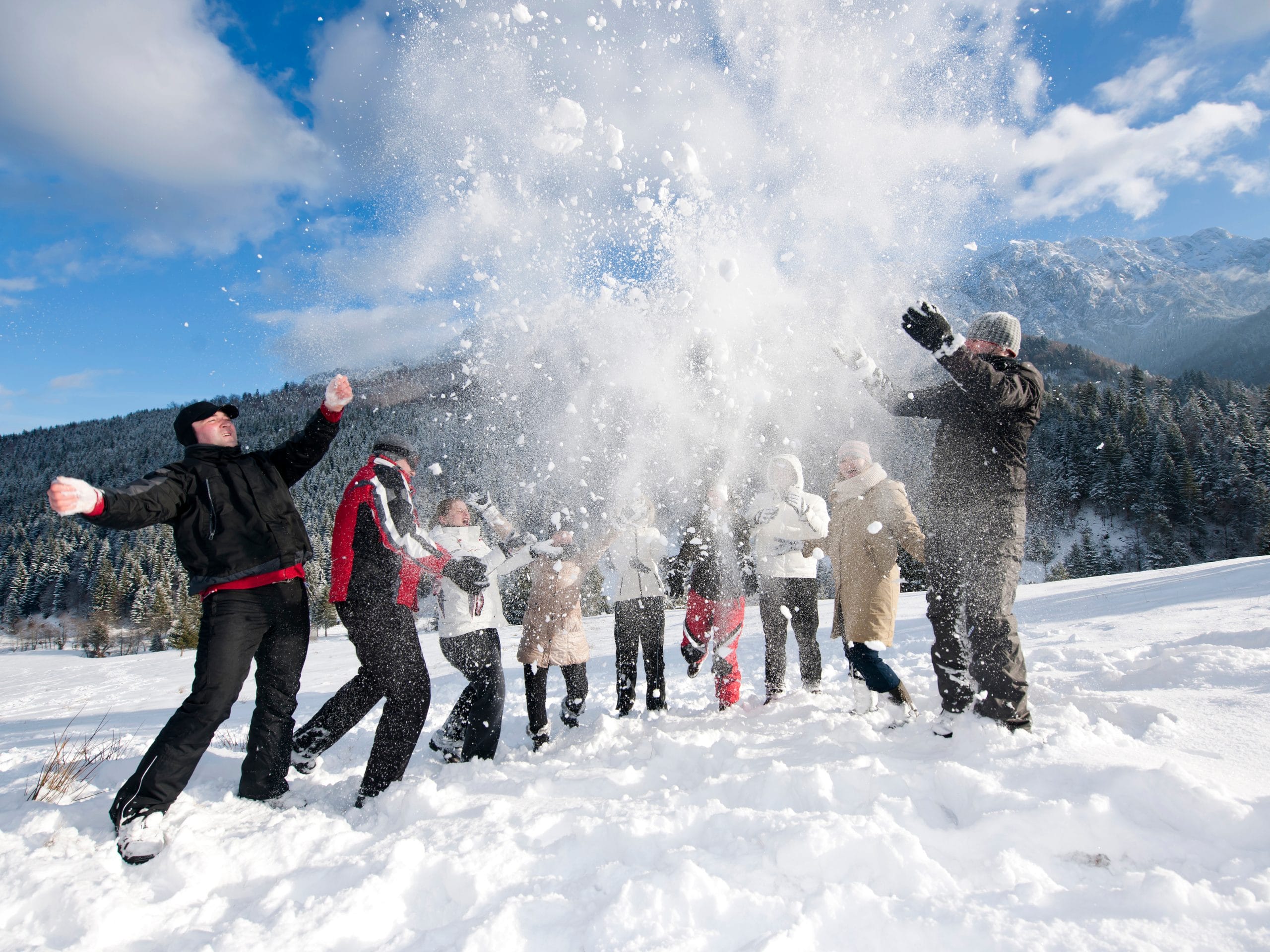 Bataille de neige