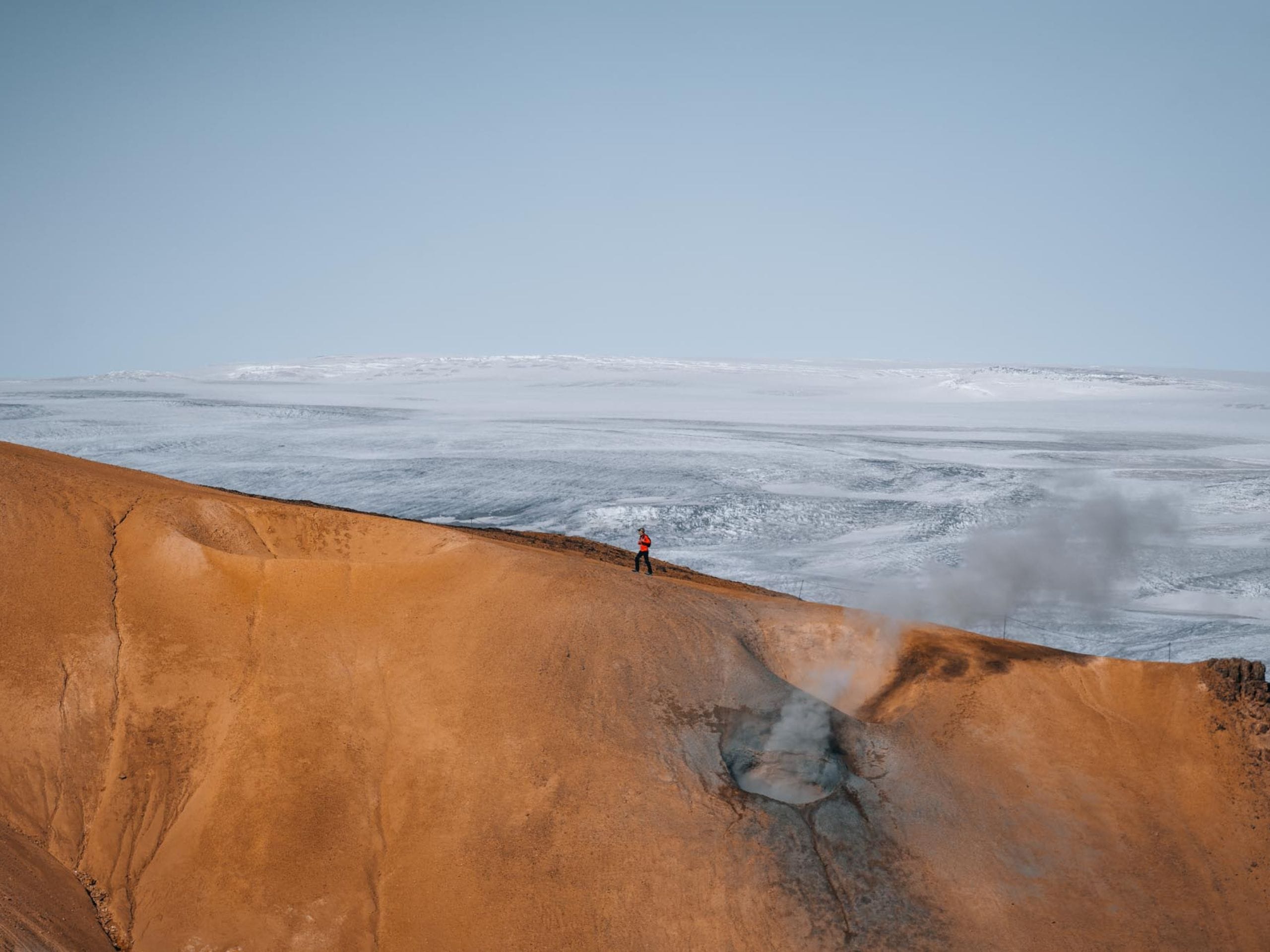 Site géothermique Hvenir Islande