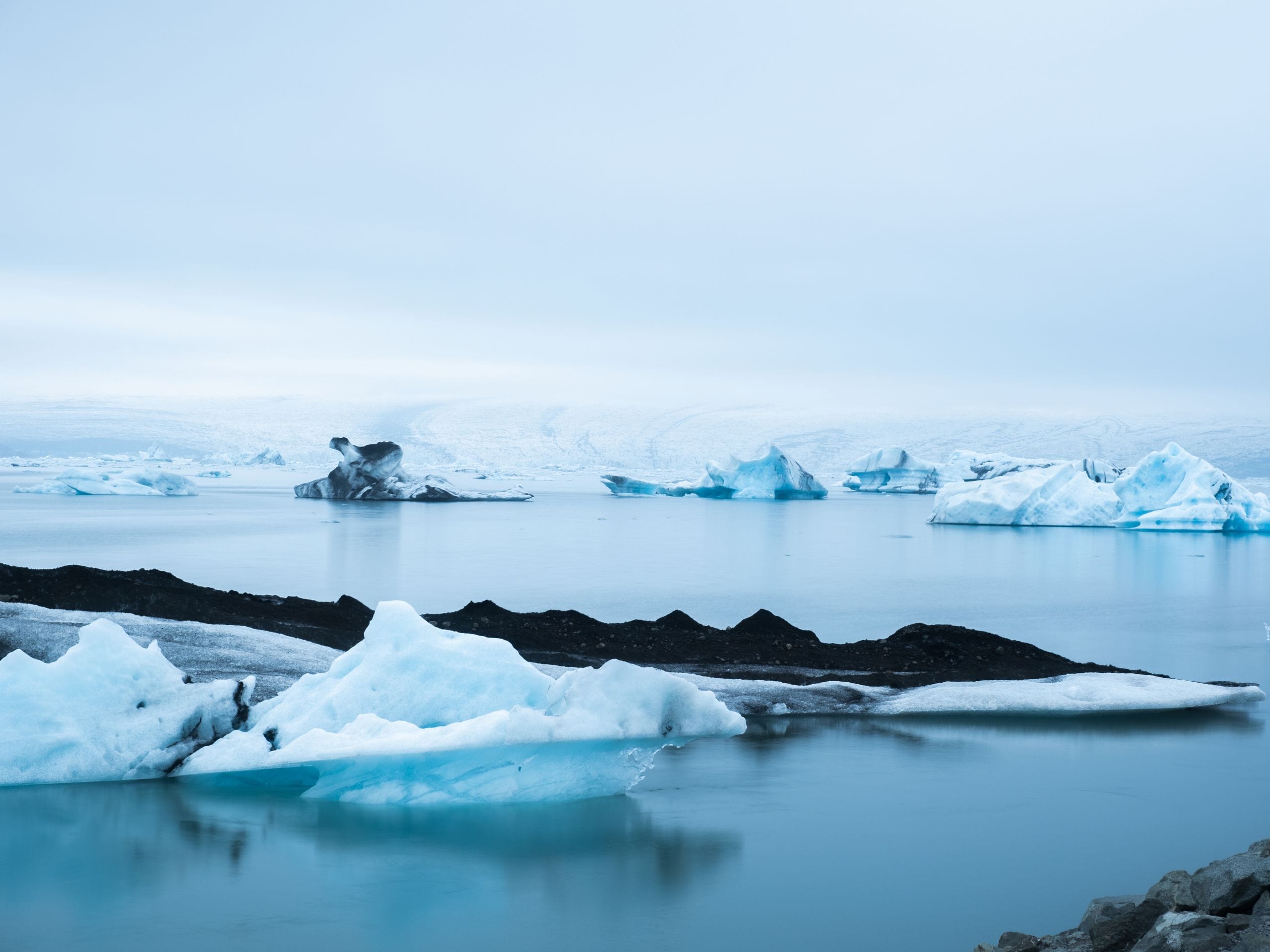 Icebergs d'Islande. 