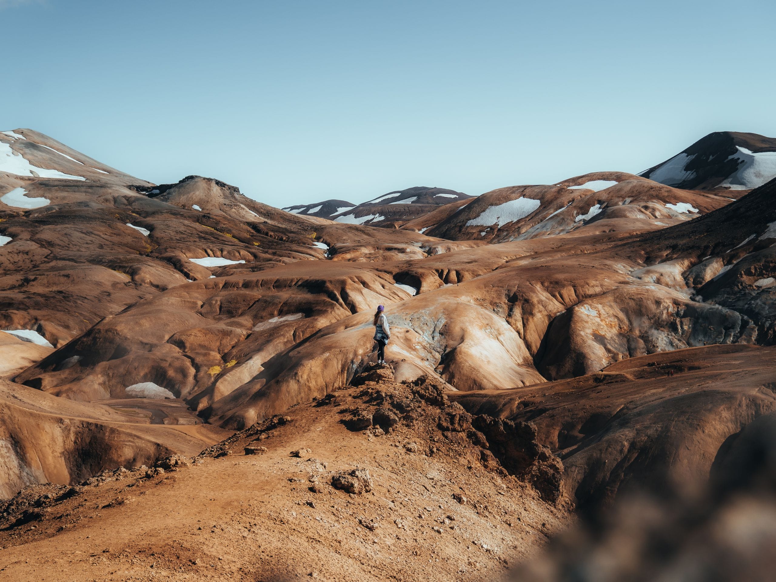 Zone géothermique de Kerlingarfjöll en Islande.