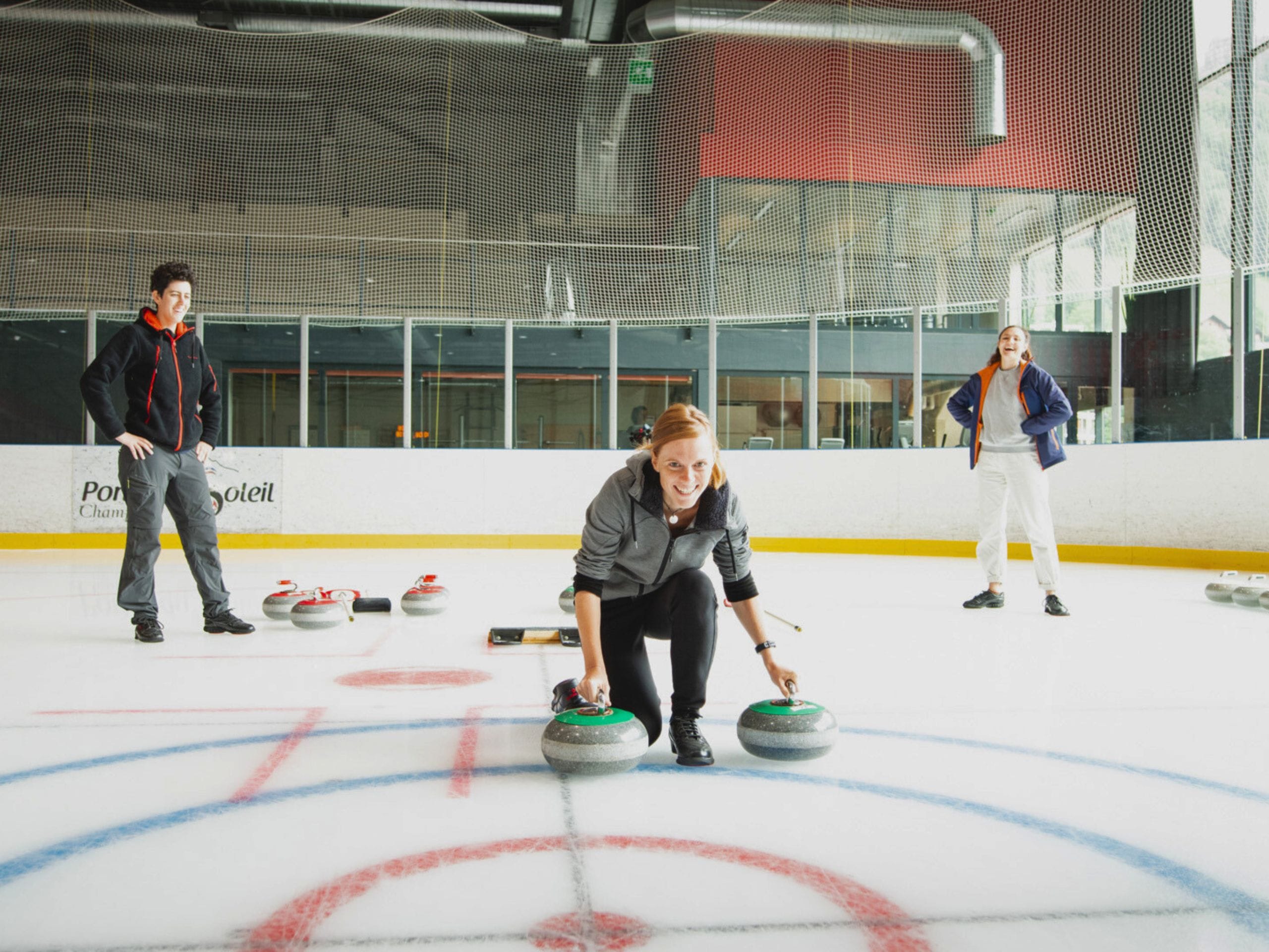 Curling en Suisse. 