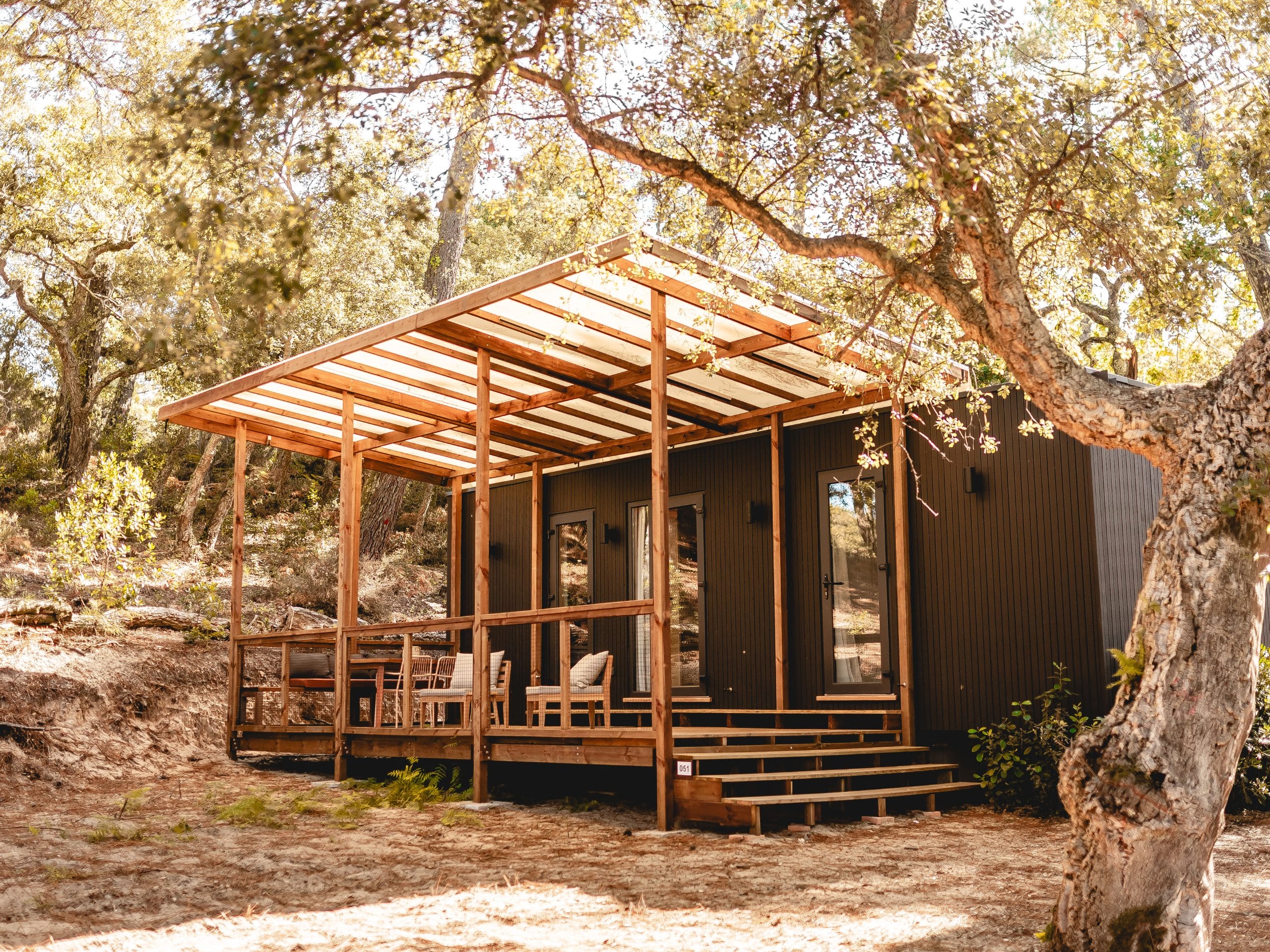 Cabane luxueuse au coeur de la forêt landaise à Seignosse. 