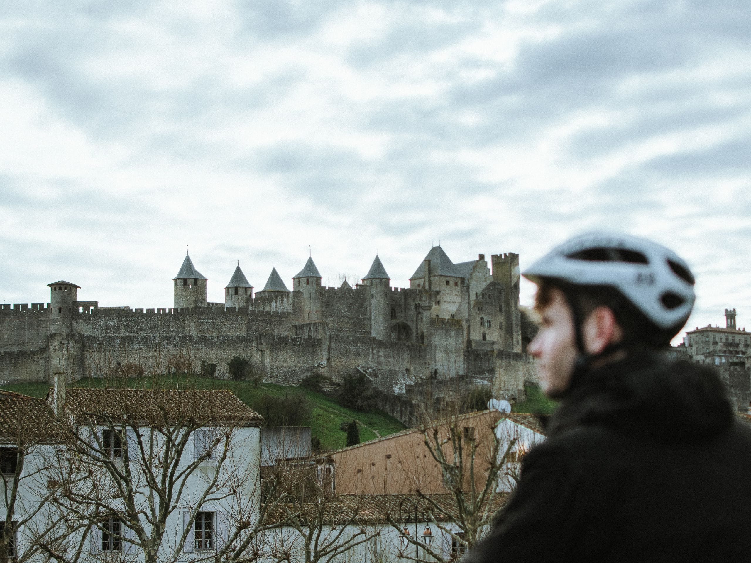 Vue sur la cité de Carcassonne. 