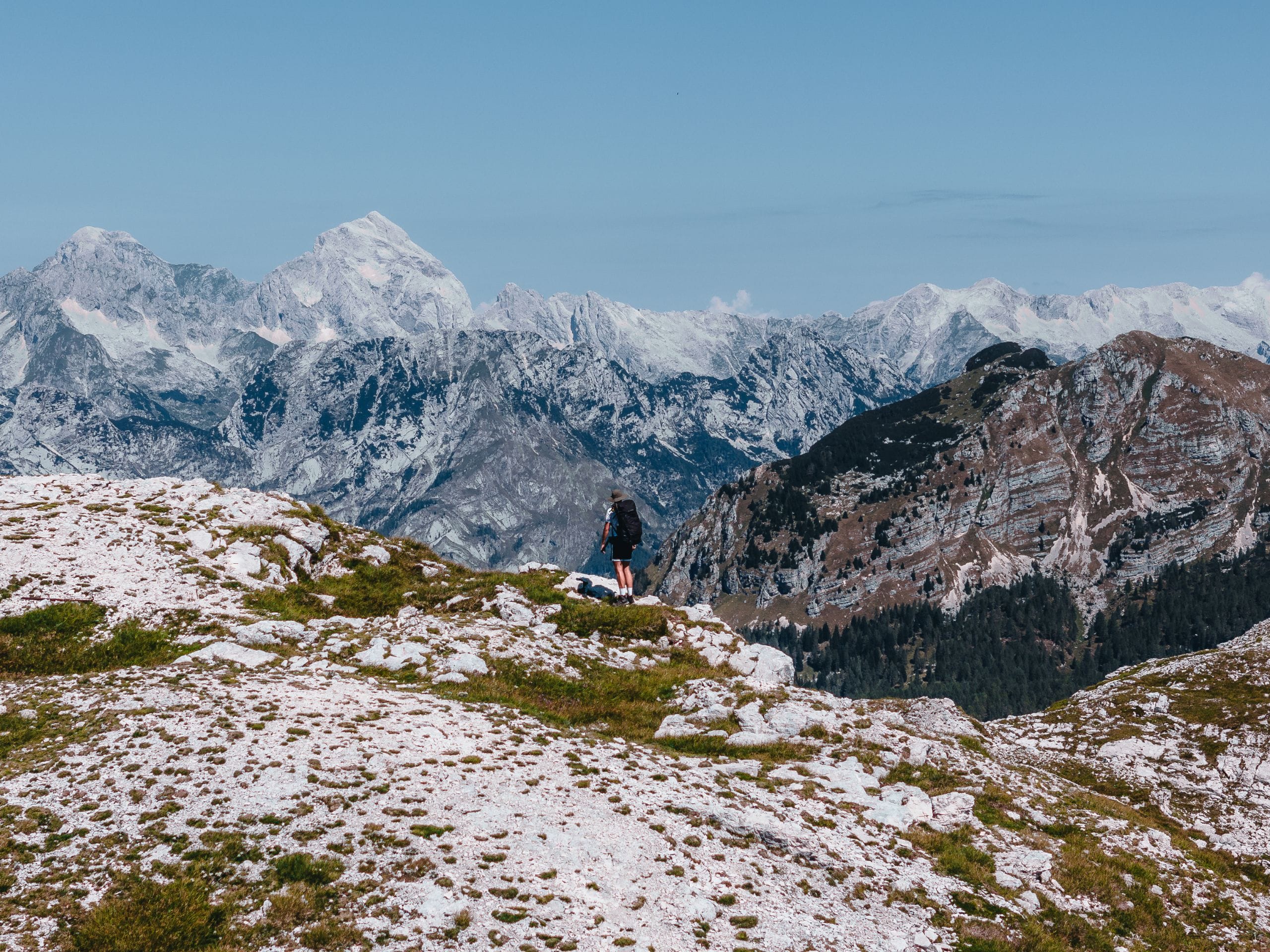 Traversée en randonnée du massif du Triglav, en Slovénie.