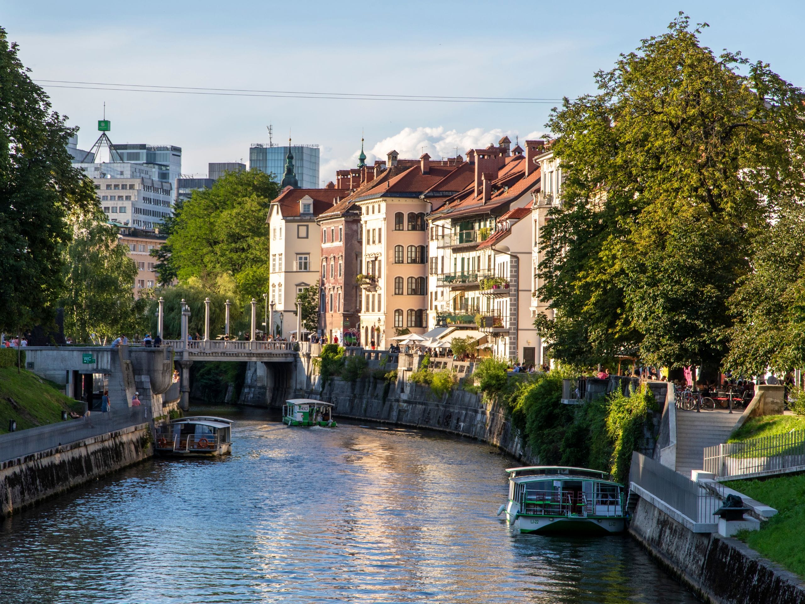 Ville de Ljubljana, capitale de la Slovénie. 