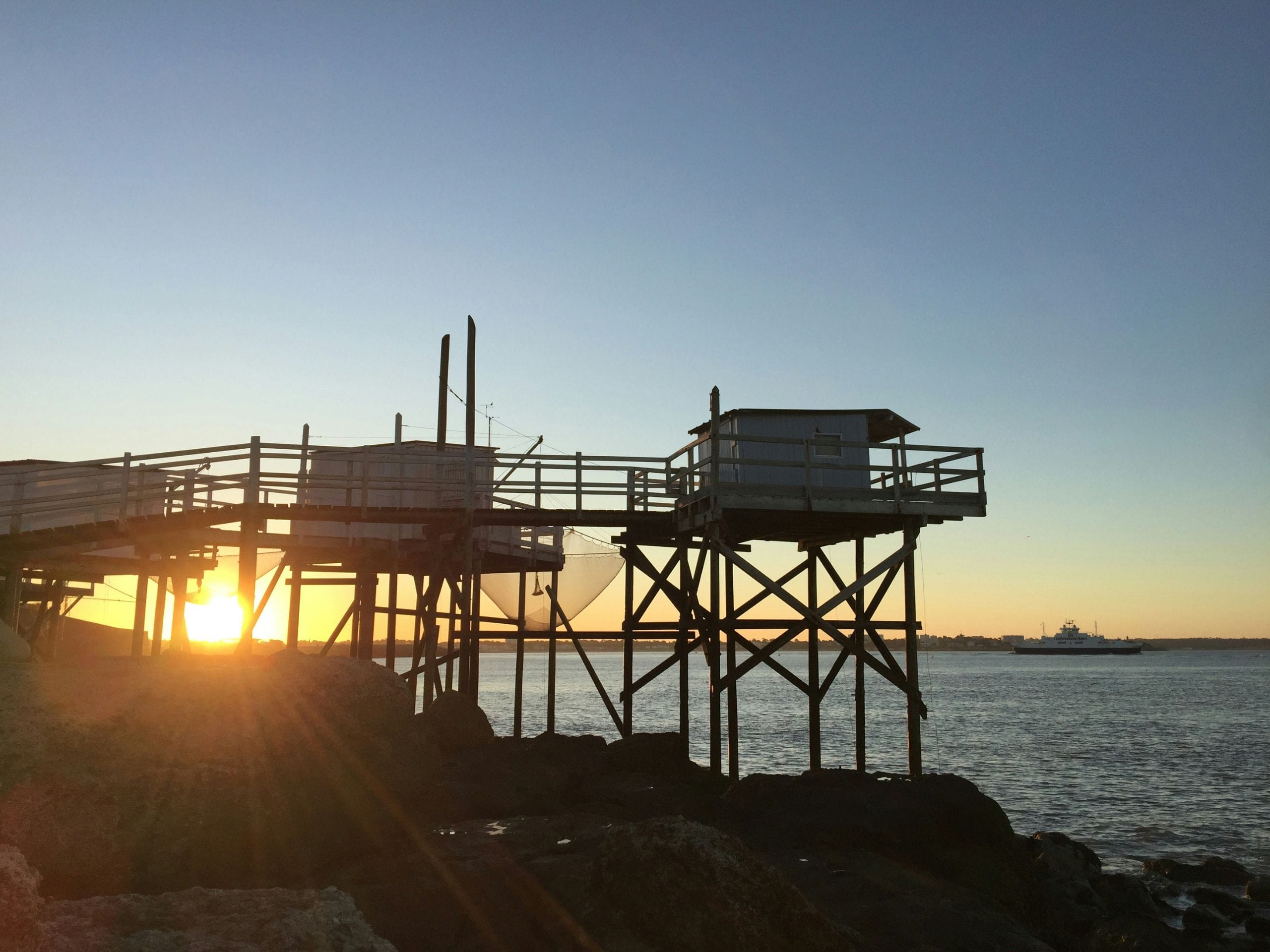 Paysages à Royan. - maisons des pêcheurs