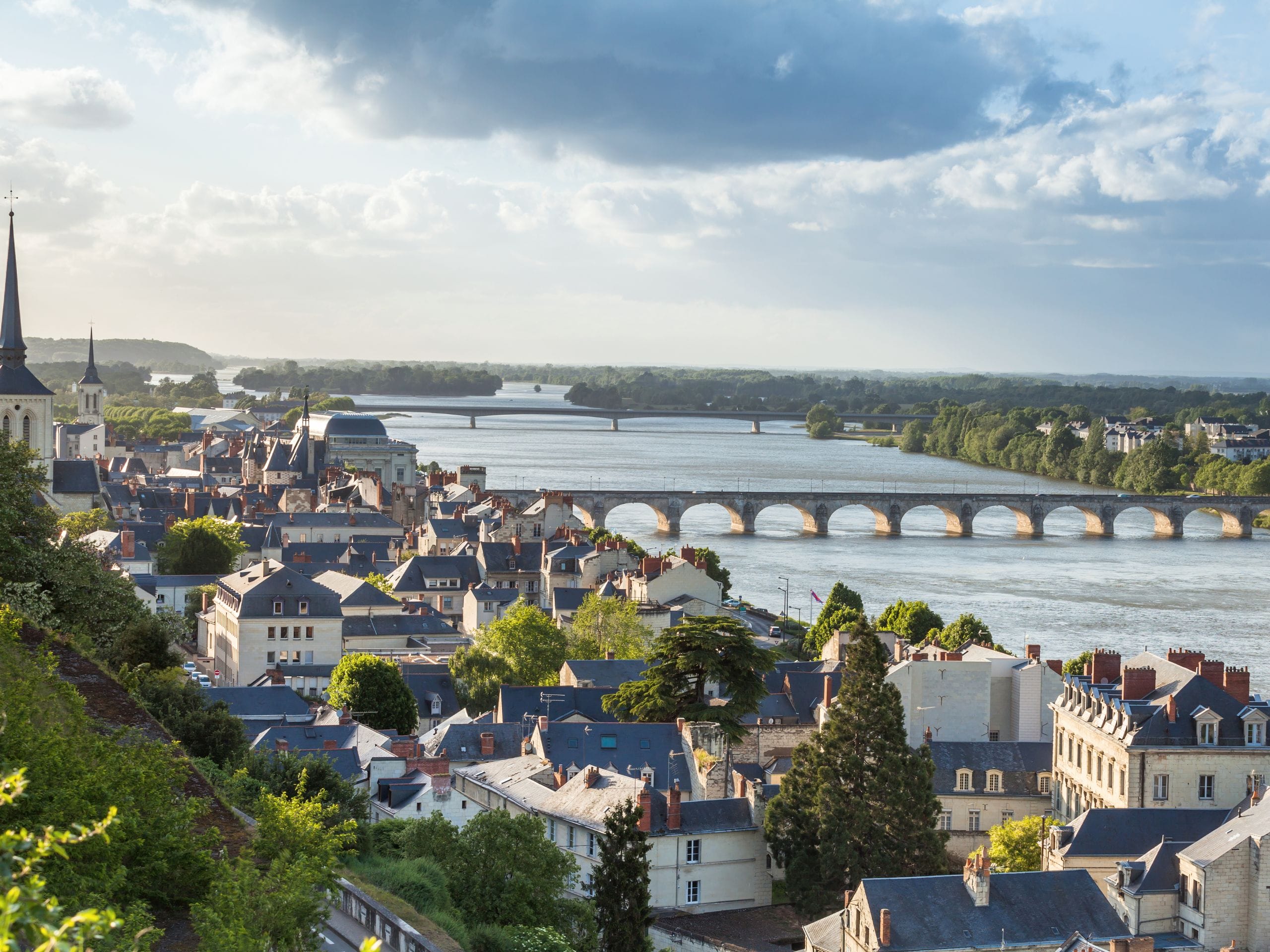 Vue sur Saumur.