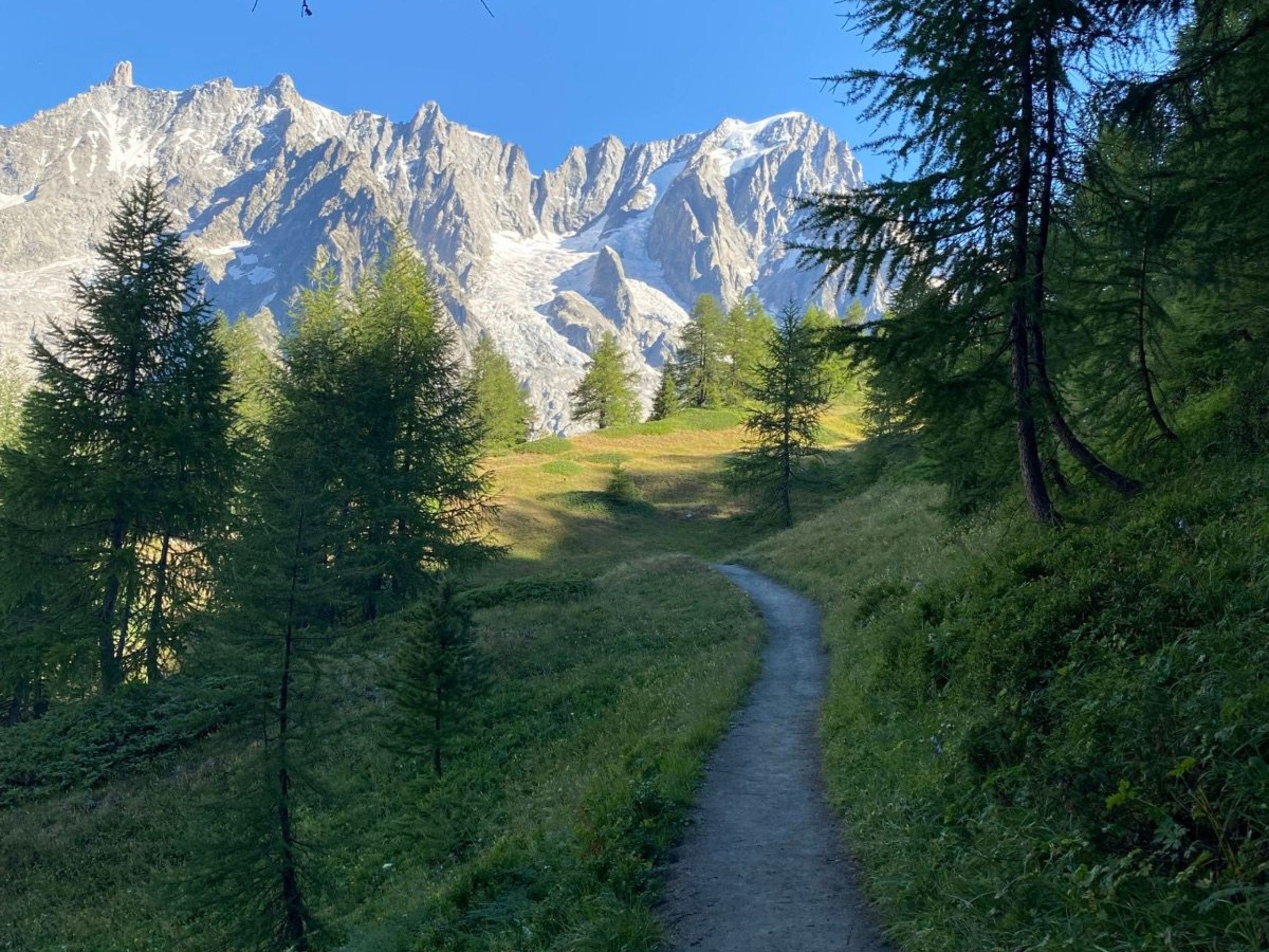 Sur le parcours de l'UTMB, côté italien