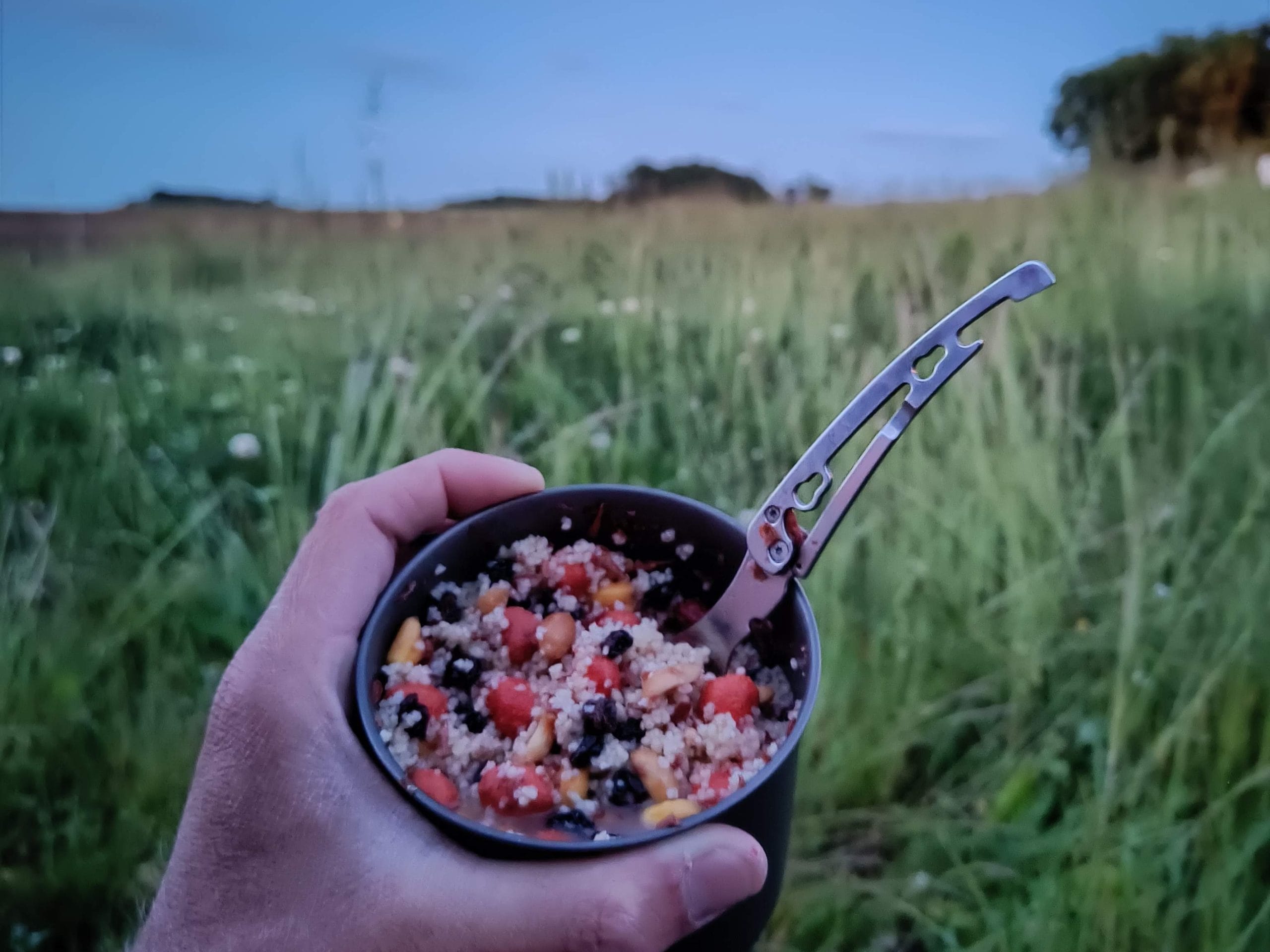 Repas au réchaud