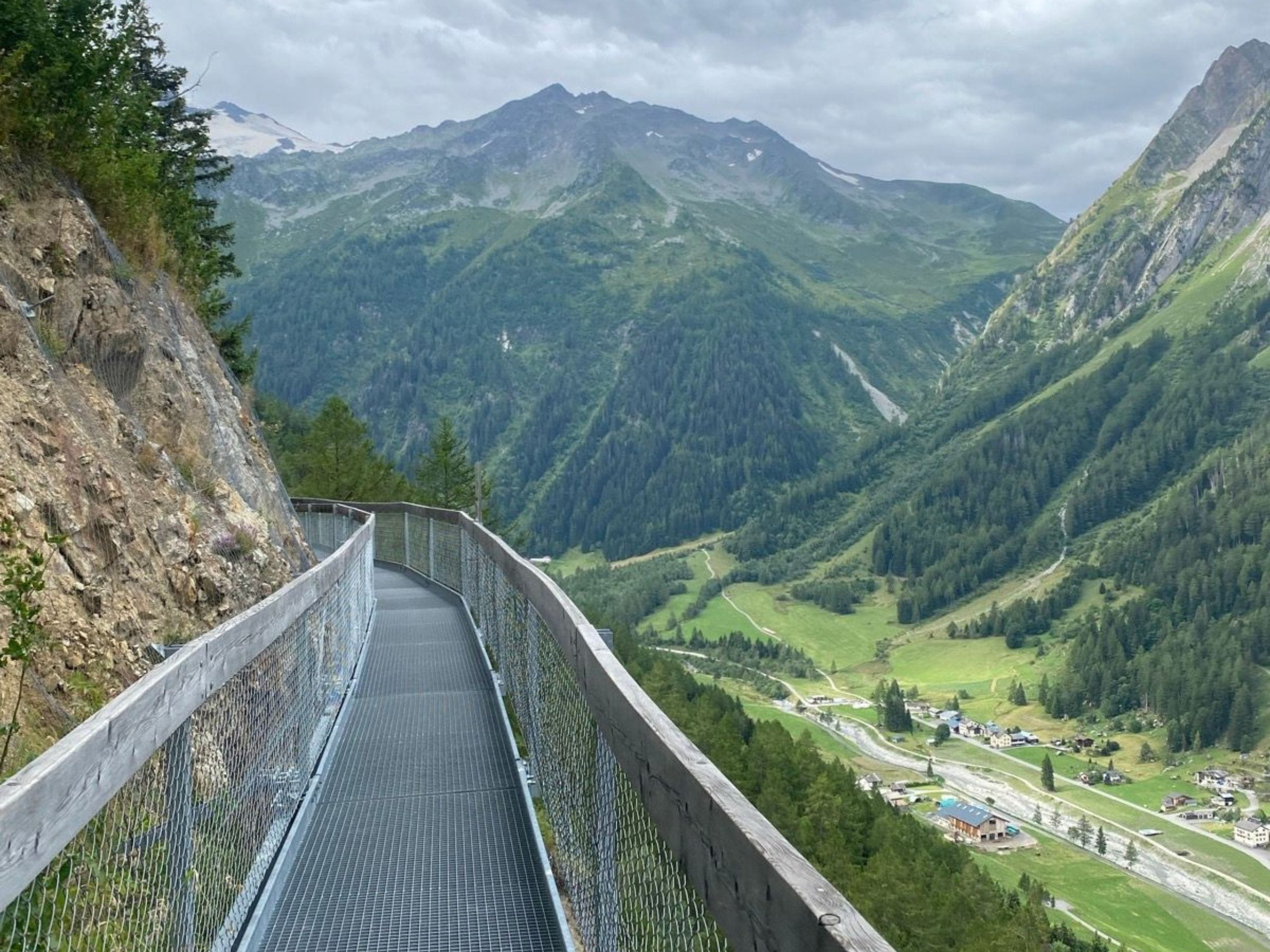 Sur le parcours de l'UTMB, côté suisse