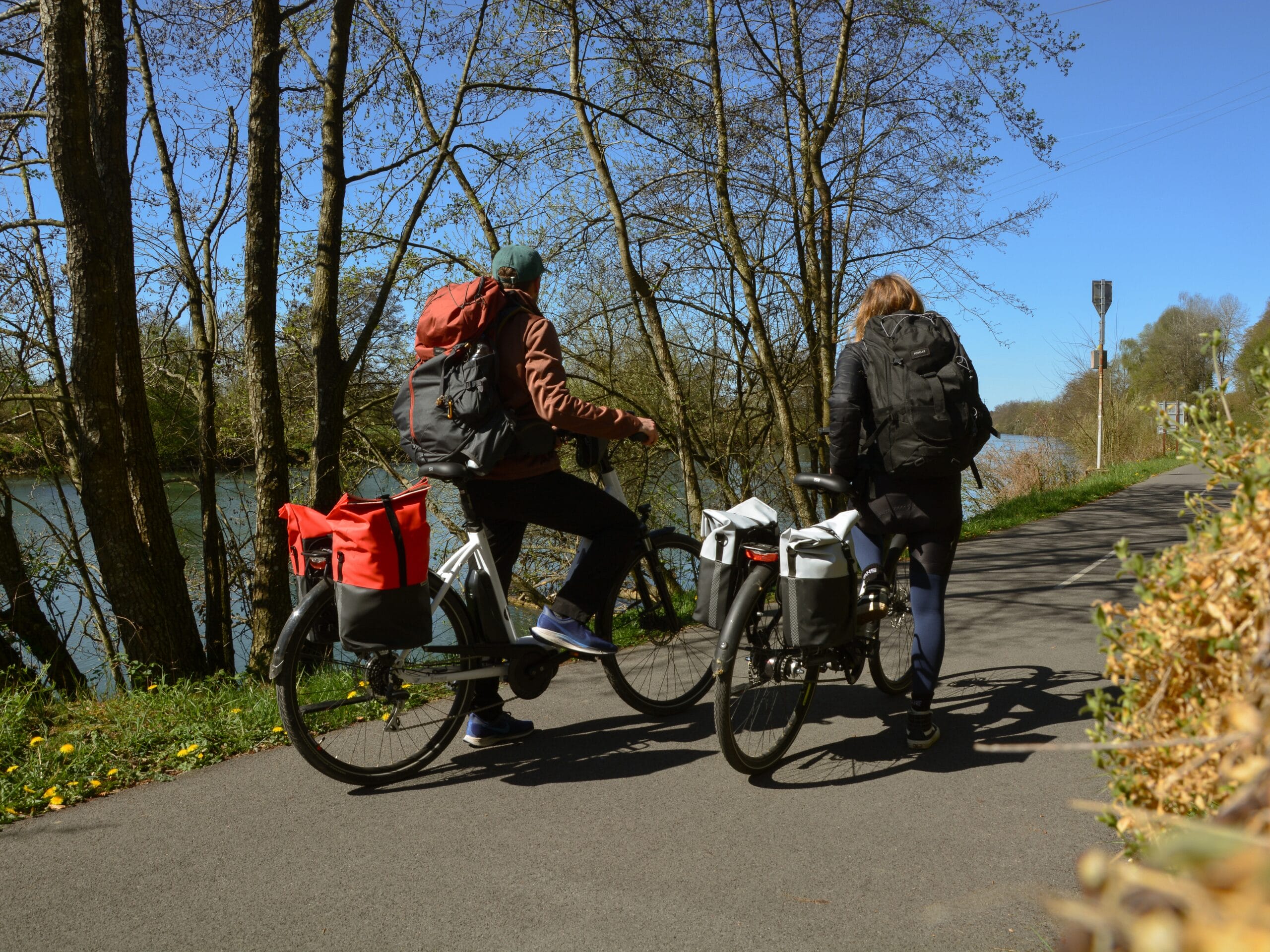 Vélo sur la voie verte