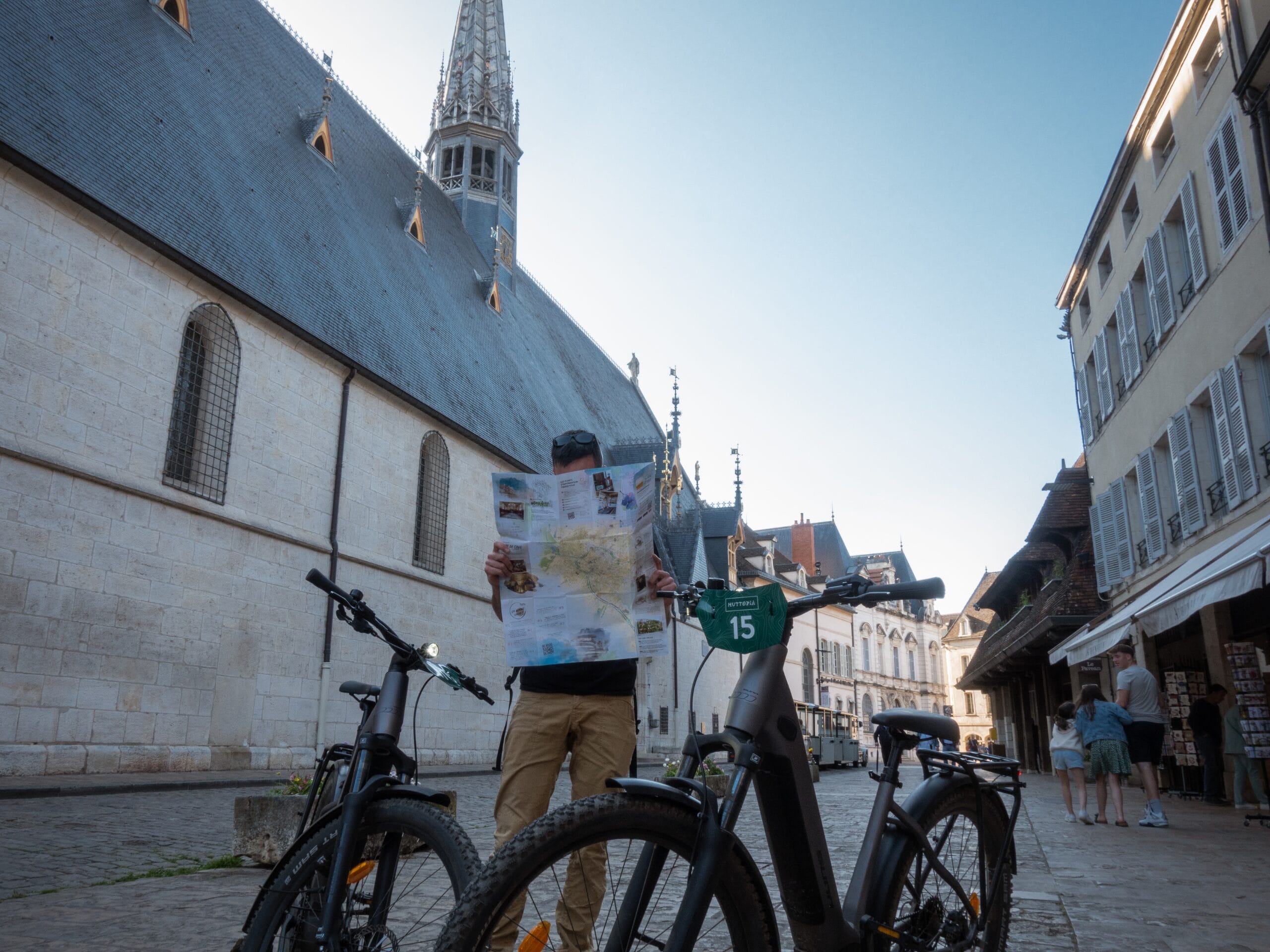 Dans les ruelles à vélo
