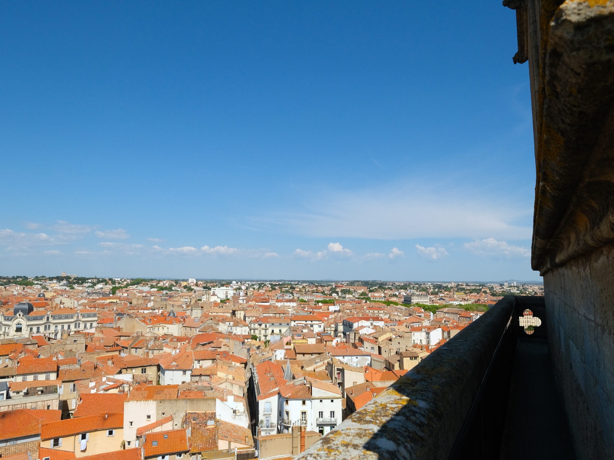 vue du clocher sur la ville