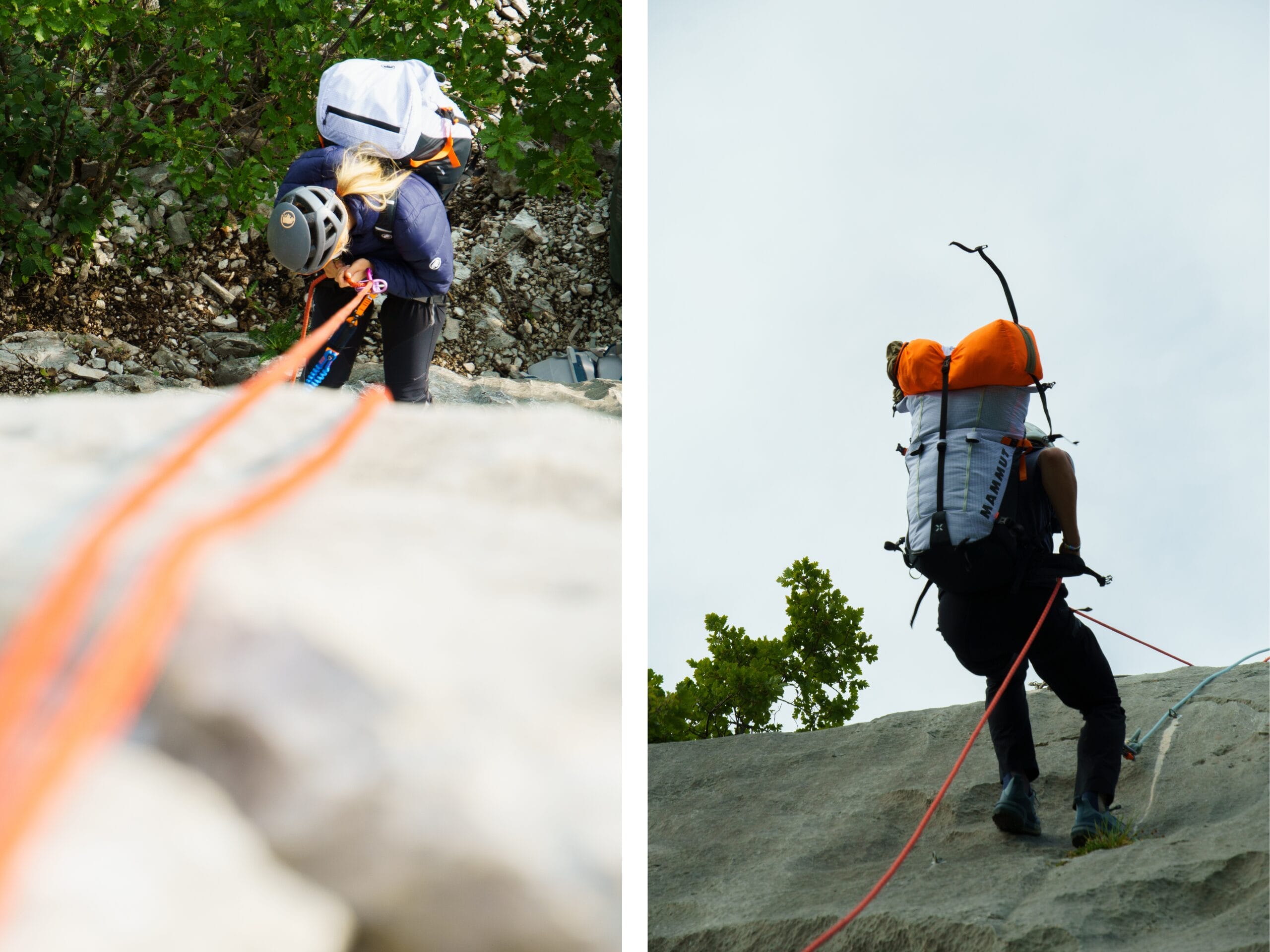 Descente en rappel