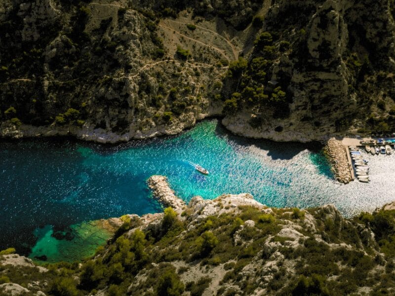 Calanques de Marseille (vue aérienne)