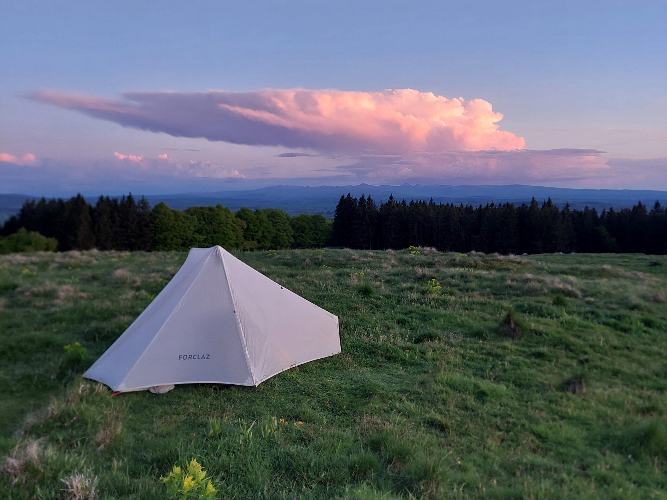 Bivouac face au soleil