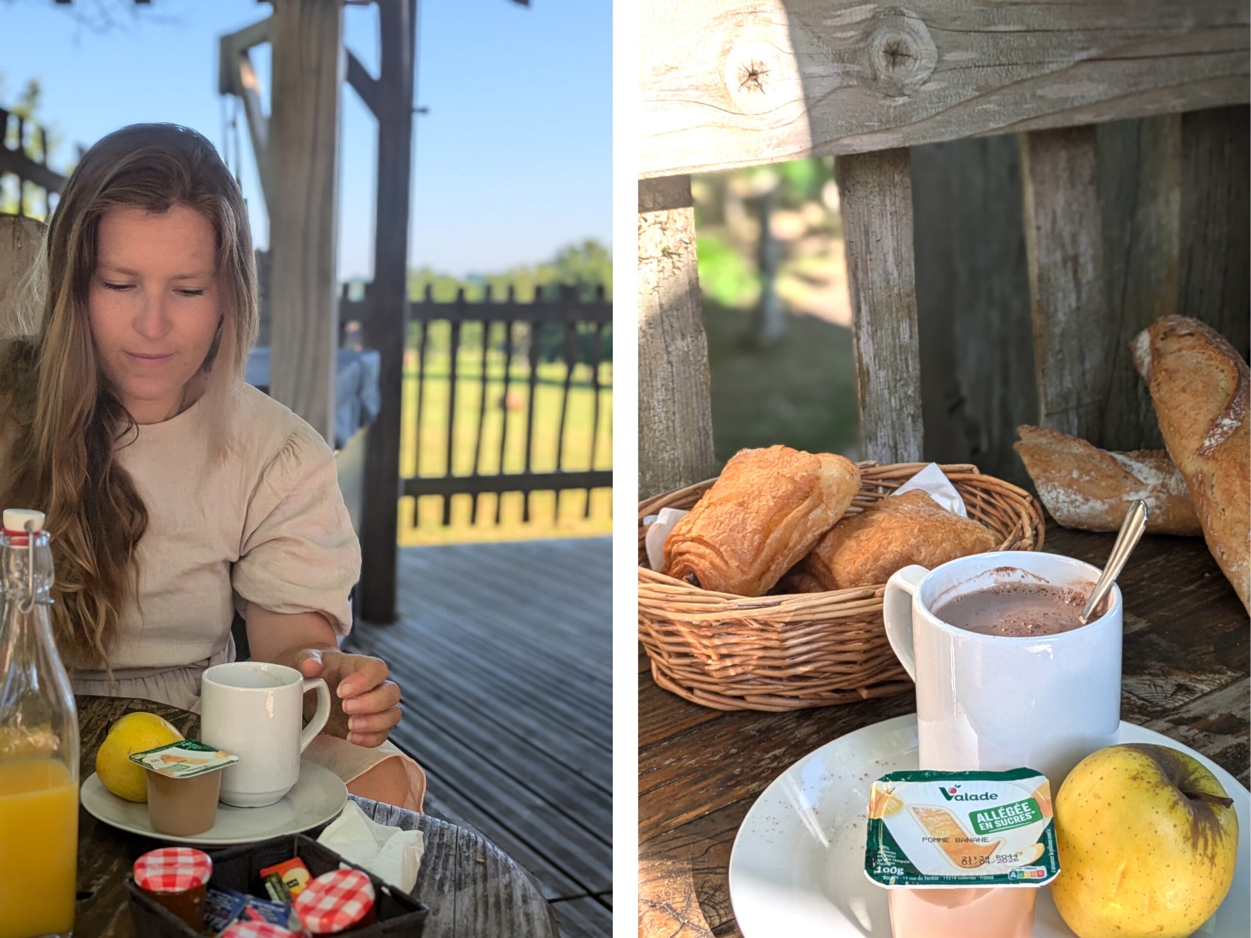 Petit déjeuner avec vue