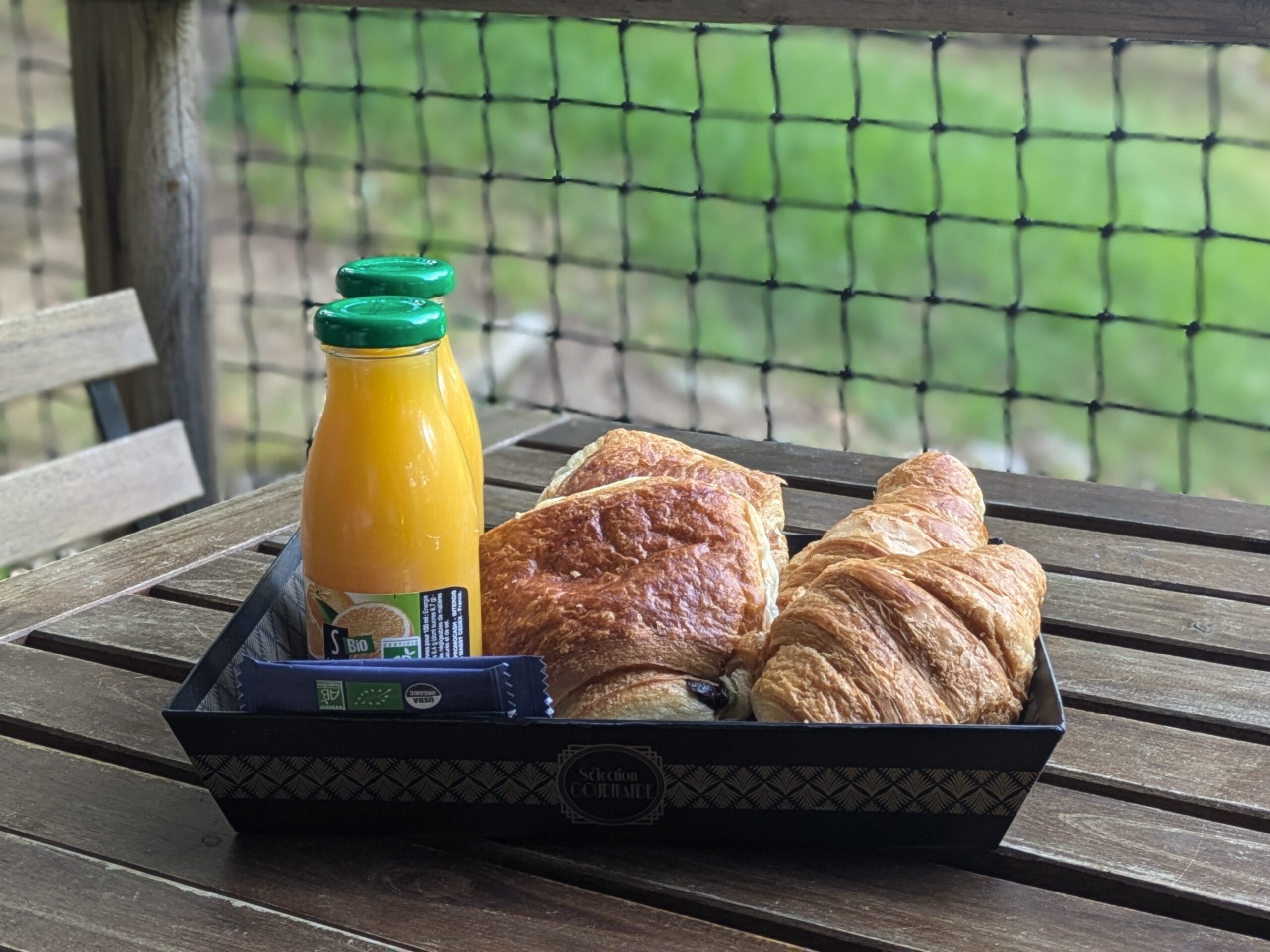 Petit déjeuner au camping