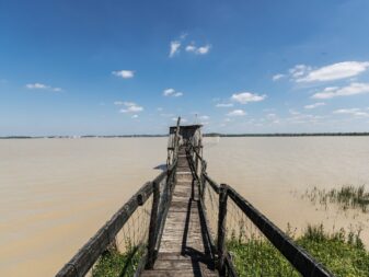 Carrelets au dessus de l'eau